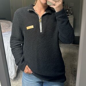 Quarter Zip Black Pull Over